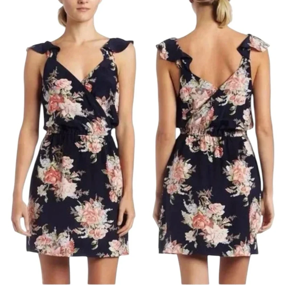 Joie “Sari” Silk Floral Dress XS MSRP $278 - Picture 1 of 8